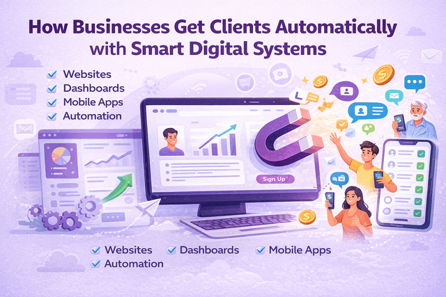 How Businesses Get Clients Automatically with Smart Digital Systems?